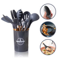 Kit Cozinha Elegante™ | 12 Utensílios de Silicone Antiaderente 🔥