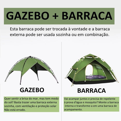 Barraca Camping De 4/5 Pessoas À Prova D'água Dois Andares