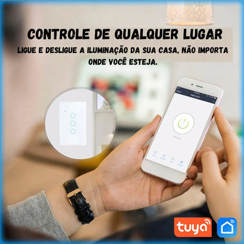 Interruptor Inteligente Wi-fi 2 Botões Alexa Google Home App